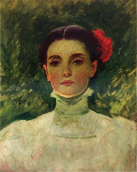 Frank Duveneck Portrait of Maggie Wilson oil painting image